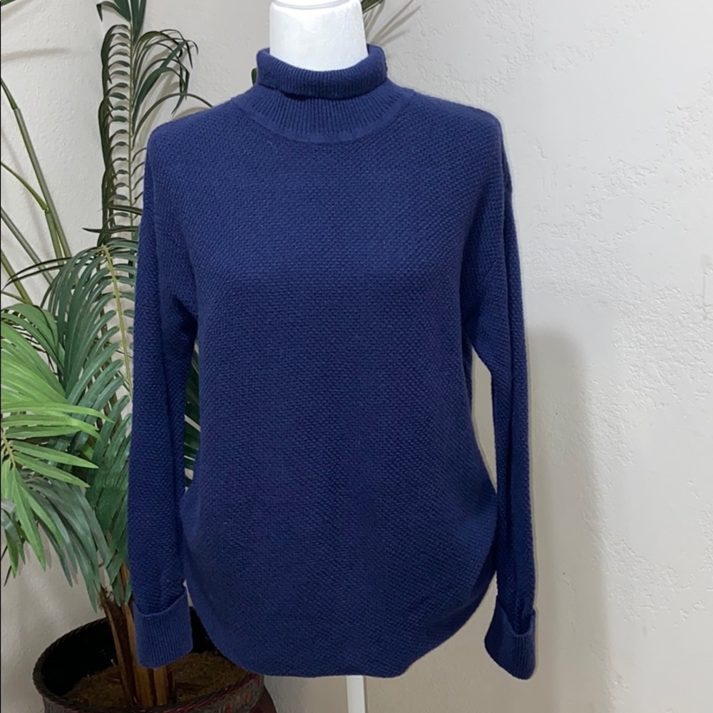 Halogen Blue Turtle Neck Sweater